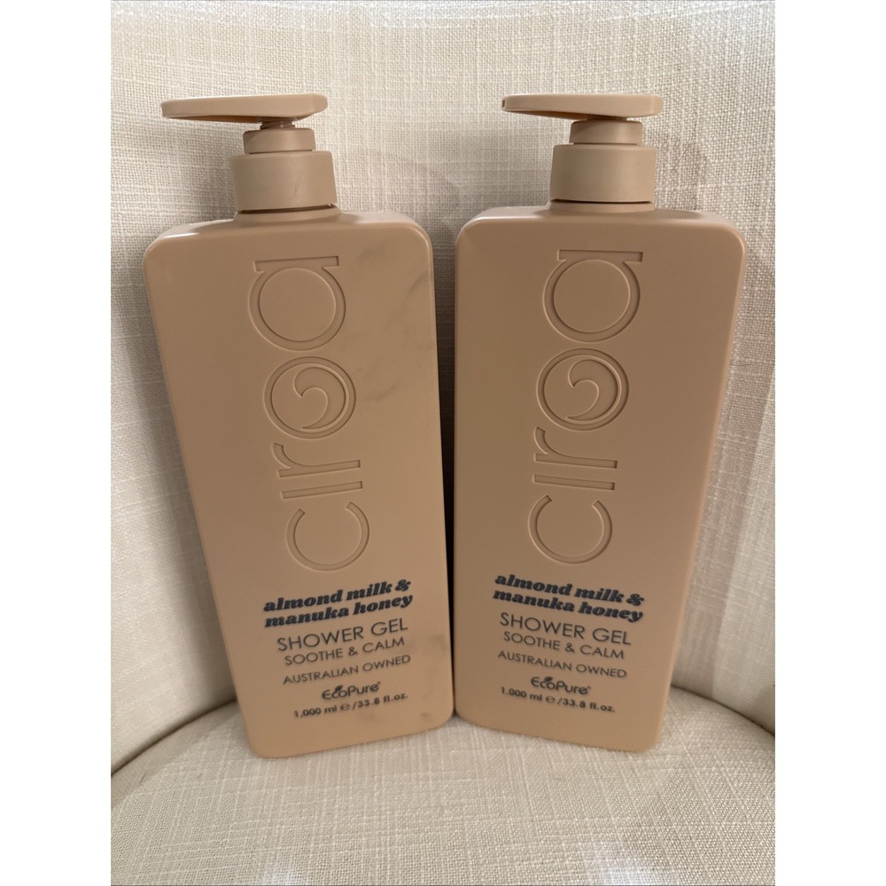 2pk - Ciroa ~ Almond Milk & Manuka Honey Shower‎ Gel 33.8 fl oz.